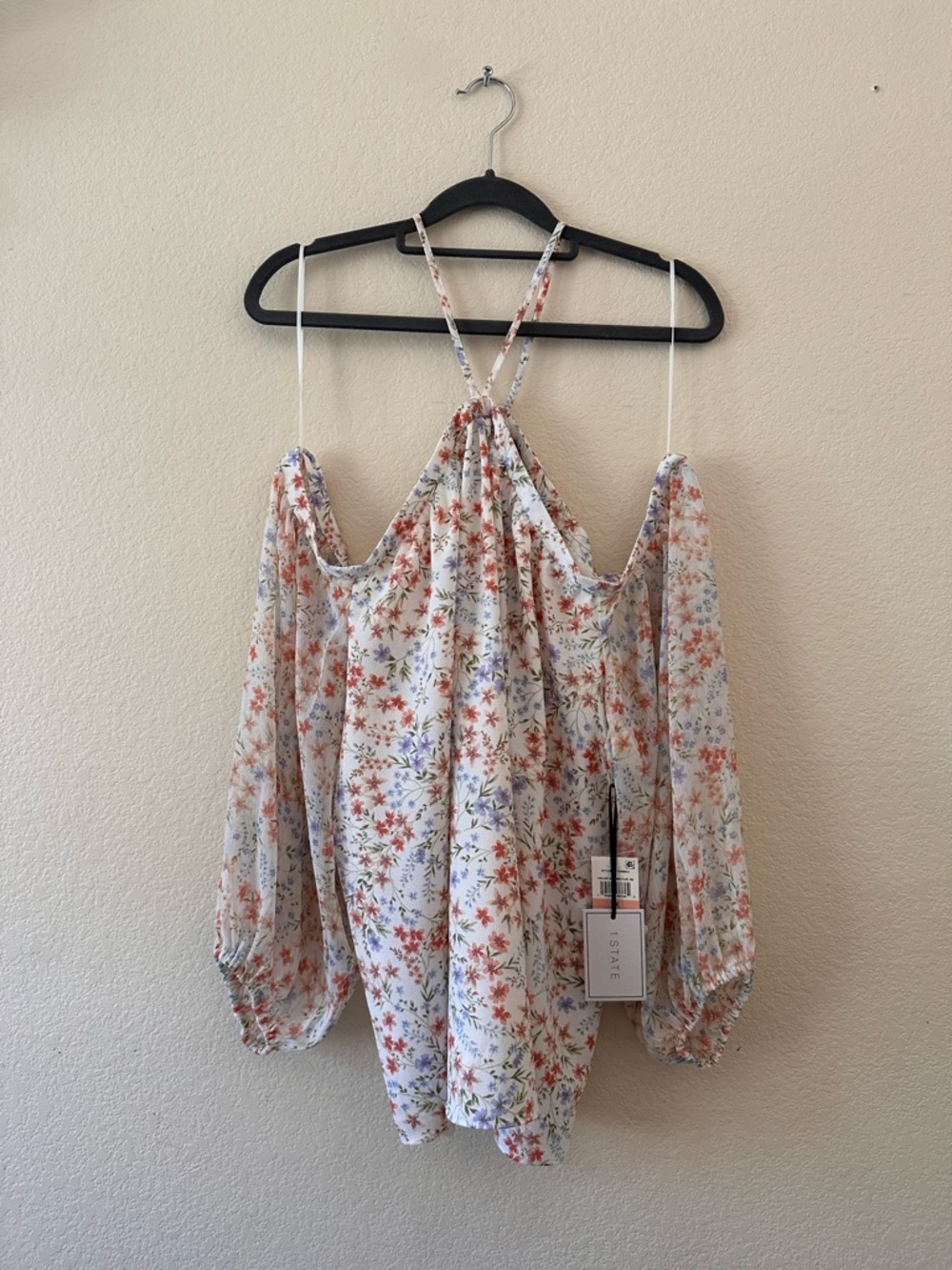 Floral 1.State off the shoulder top